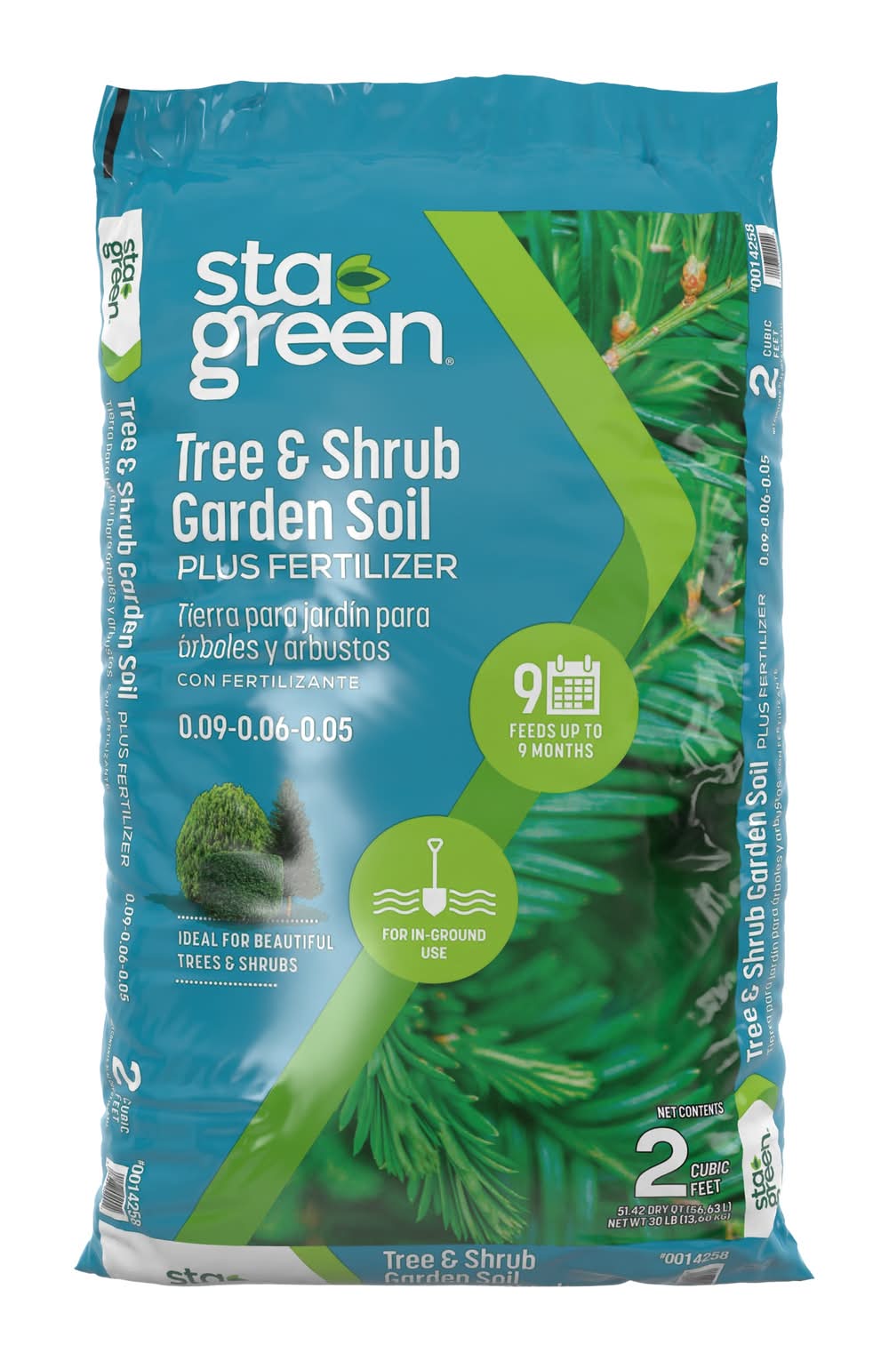 Sta-Green 2 Cubic feet Tree and shrub Garden soil