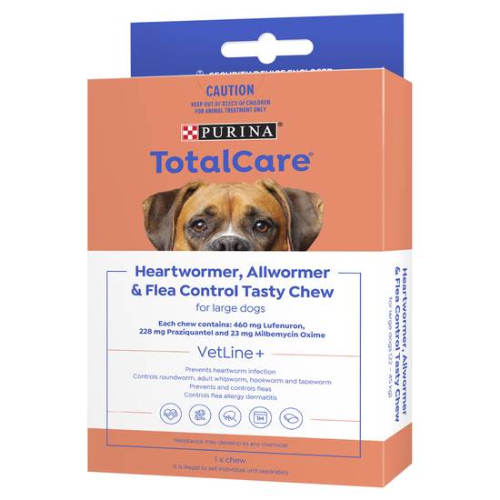 Total Care Allwormer & Flea Control Tasty Chew Large Dogs (1 pack)