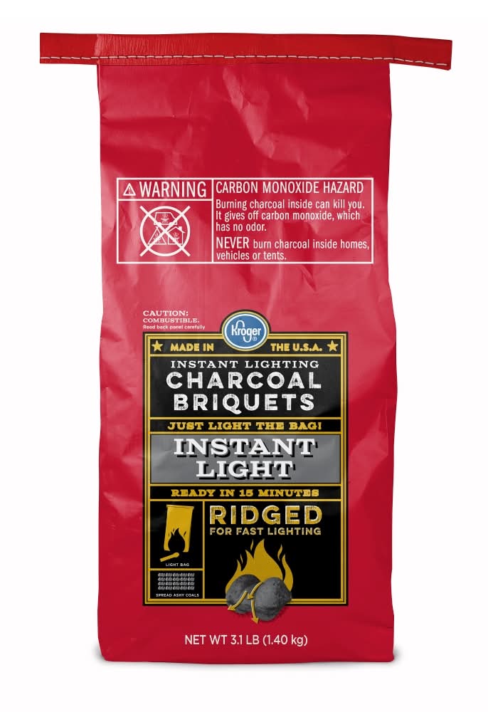 Kroger Ridged Instant Light Charcoal Briquets