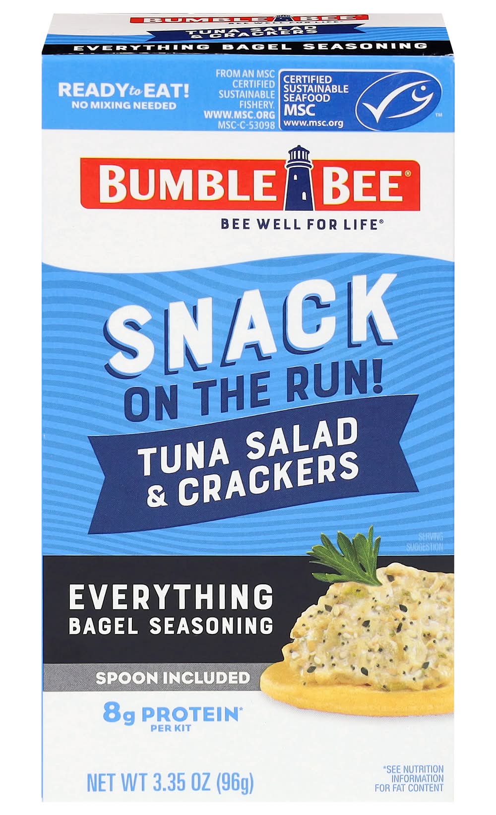 Bumble Bee Snack on the Run Everything Bagel Tuna Salad Kit With Crackers (3.5 oz)