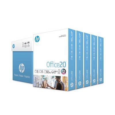 HP Office20 Print & Copy Paper, Letter Size (8 1/2" x 11"), white, 5 ream case