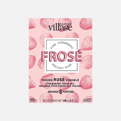 Fraises rose frosé par Gourmet du Village