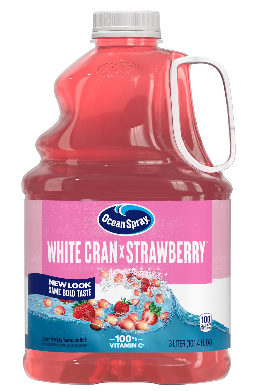 Ocean Spray Juice Drink, White Cran-Strawberry (101.4 fl oz)