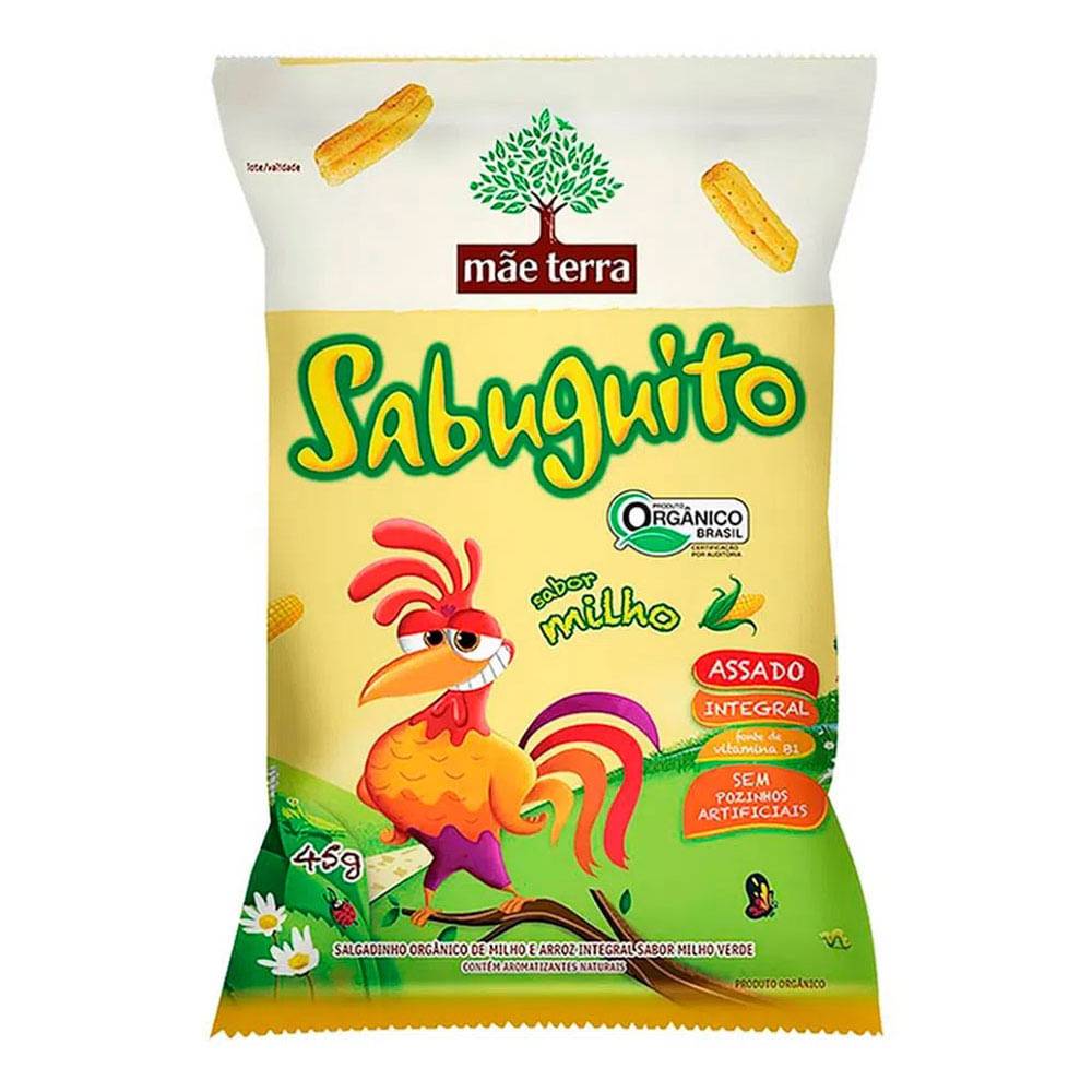 45g · Salgadinho de milho e arroz integral zooreta sabor milho (45 g)