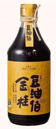 豆油伯金桂釀造醬油500ml(無添加糖黑豆醬油)(專櫃)^990113897
