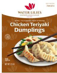 Frozen Water Lilies - Chicken Teriyaki Dumplings - 2.5 lbs