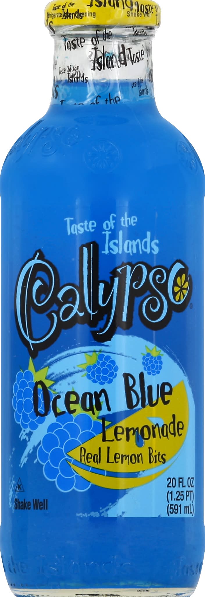 Calypso Taste Of the Islands Juice, Ocean Blue Lemonade (20 fl oz)