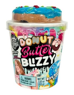Compound Kings Butter Blizzy Donut Slime Age 4y+, Blue Raspberry
