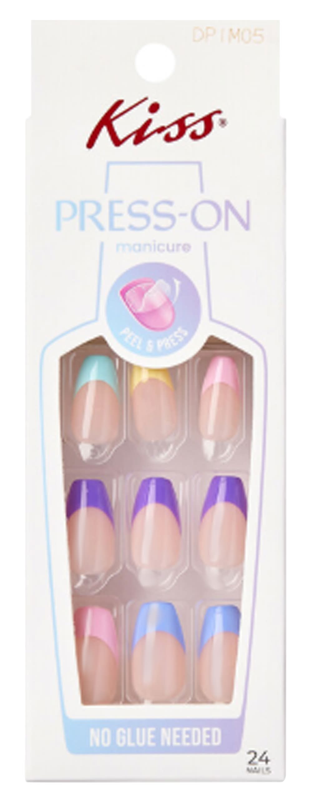 Kiss® Press-On Manicure 24-Pack Pastel French