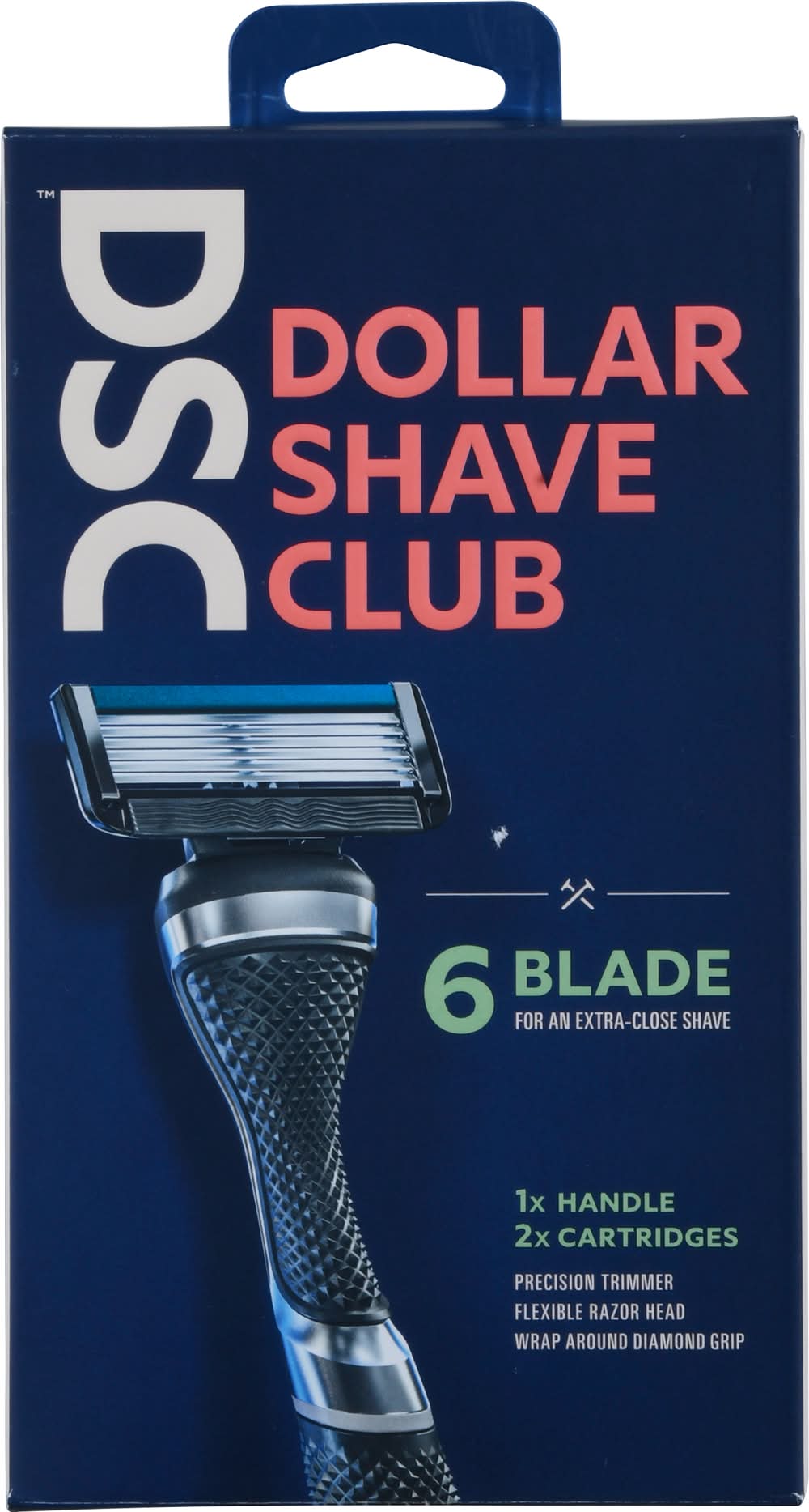 Dollar Shave Club 6-Blade Razor Starter Set, Men (2 ct)