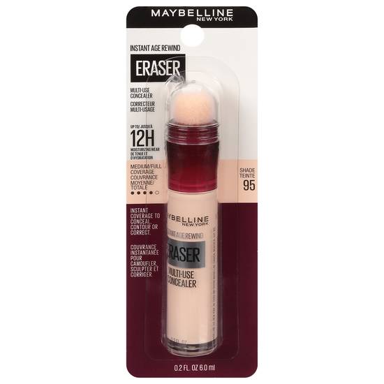 Maybelline Eraser Concealer 095 Cool Ivory (0.2 fl oz)