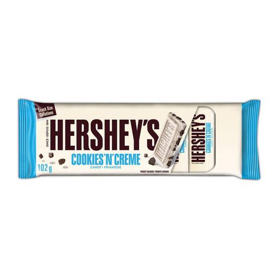 Hershey's friandise format collation cookies n' crème - cookies n' creme snack sized candy bars (102 g)