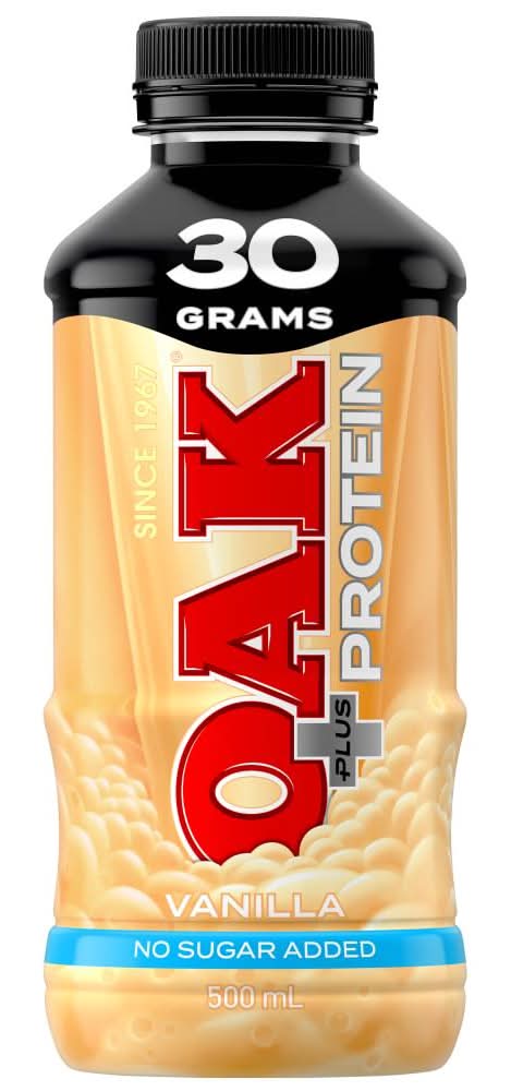 Oak Plus No Added Sugar Vanilla 500ml