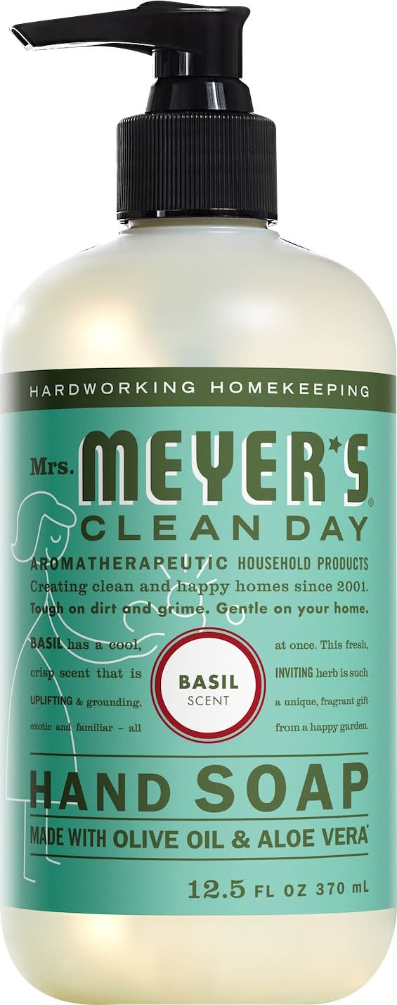 Mrs. Meyer's Clean Day Liquid Hand Soap, Basil (12.5 fl oz)