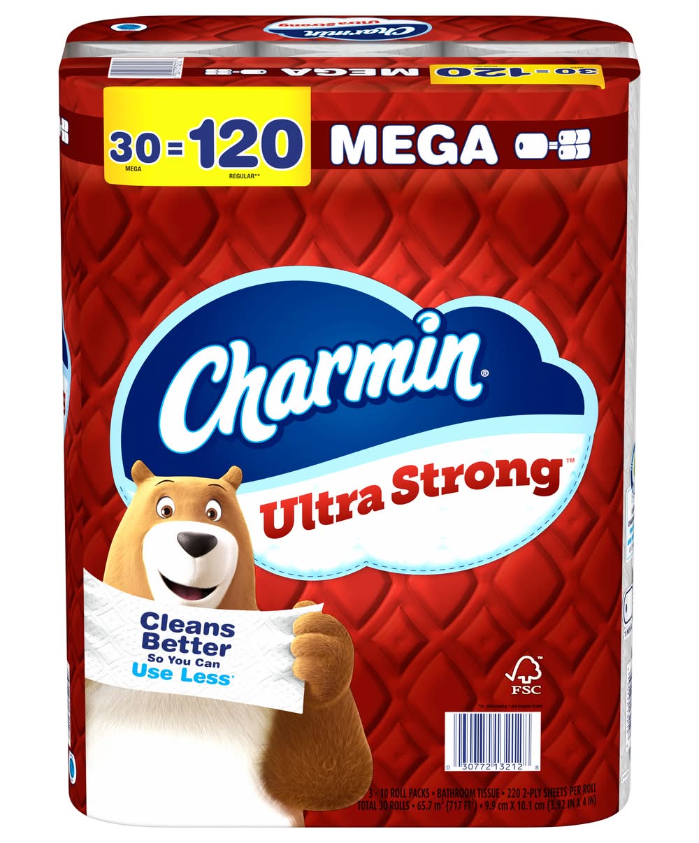 Charmin Ultra Strong Mega Toilet Paper (30 ct)