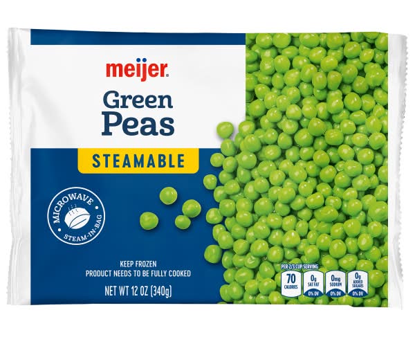 Meijer Steamable Green Peas (12 oz)