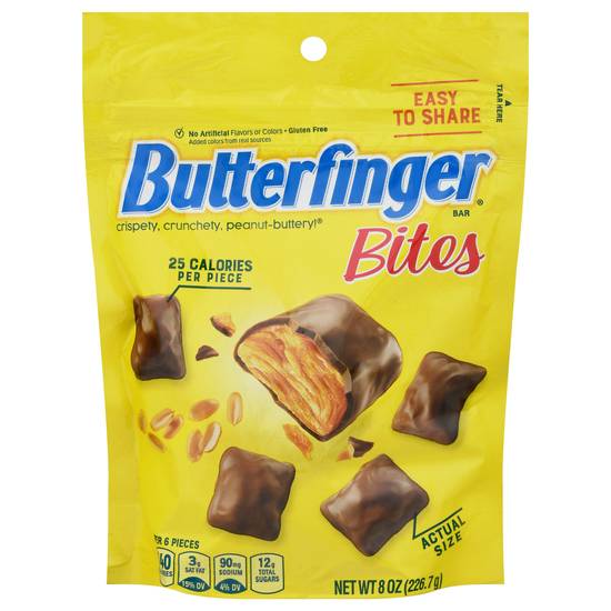 Butterfinger Bites Crisp Peanut Butter Covered in Chocolate (8 oz)