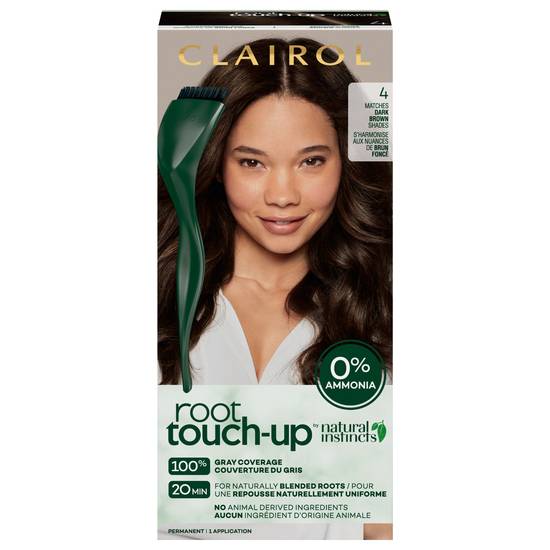 Clairol 4 Dark Brown Shades Root Touch-Up Permanent Color (1 kit)