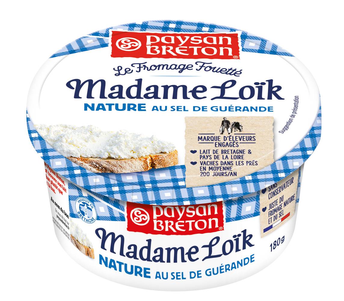 Paysan Breton - Fromage fouetté nature au sel de Guérande