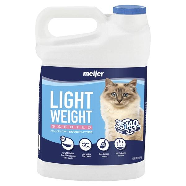 Meijer Lightweight Clumping Cat Litter, Scented (10 lbs)