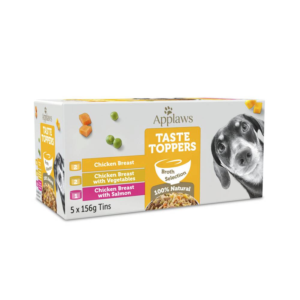 Applaws Taste Toppers Multipack Chicken Selection in Broth Dog Food (5 pack)