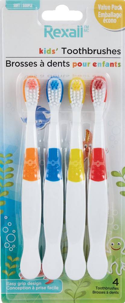 Rexall Kids Soft Toothbrushes (4 units)