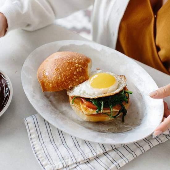 Halloumi & Sunny-Side Breakfast Sandwich