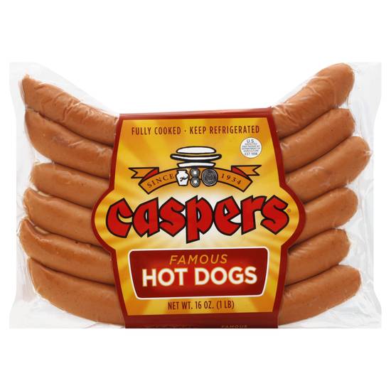 Caspers Famous Hot Dogs (16 oz)
