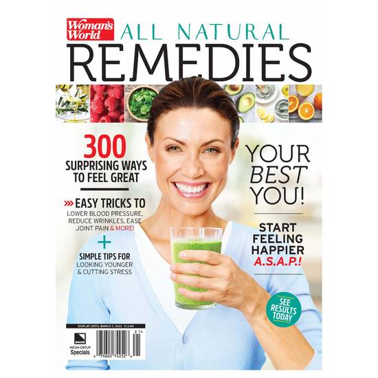 Woman's World March 2022 All Natural Remedies Magazine