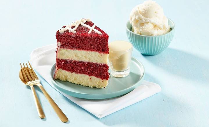 Red Velvet Cheesecake w/ Ice Cream