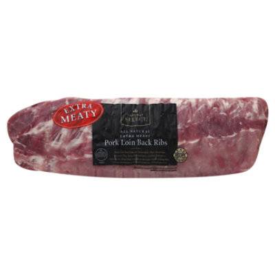 Signature Select Pork Loin Back Ribs Previously Frozen - 2.00 Lb