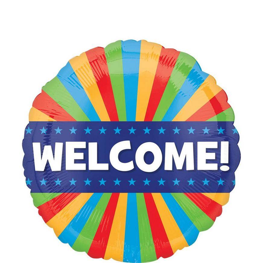 Uninflated Welcome Home Blitz Foil Balloon, 17in