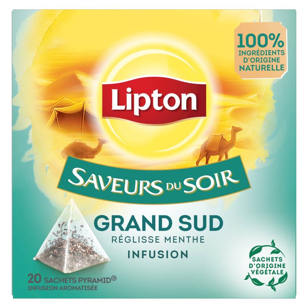 Lipton - Infusion grand sud menthe et réglisse, saveur du soir (20)