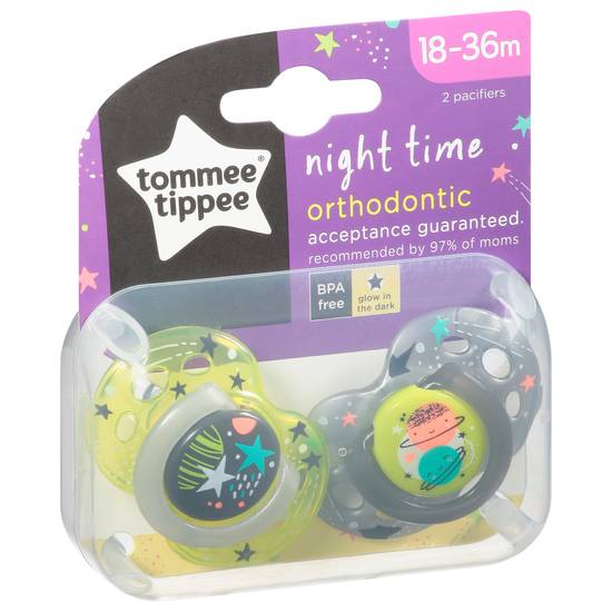 Tommee Tippee Orthondontic Night Time Pacifier pack (2 ct)