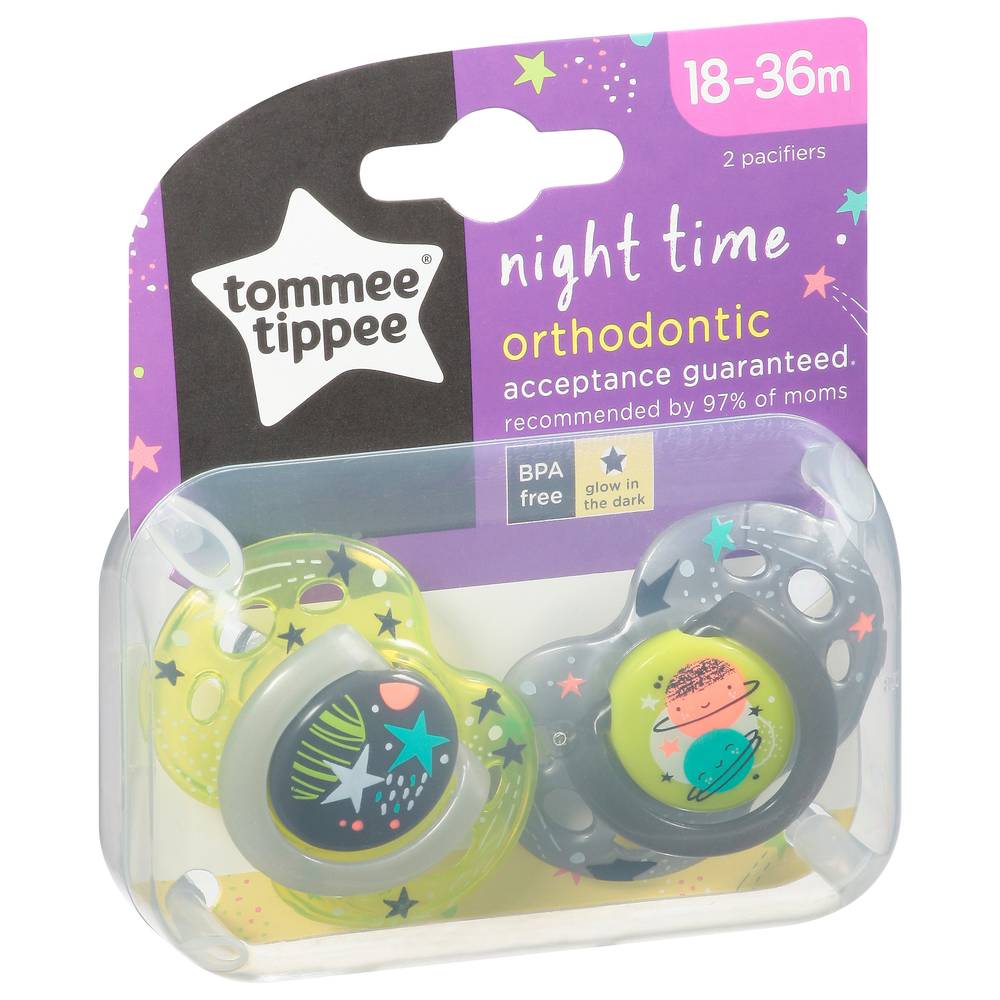 Tommee Tippee Orthondontic Night Time Pacifier pack