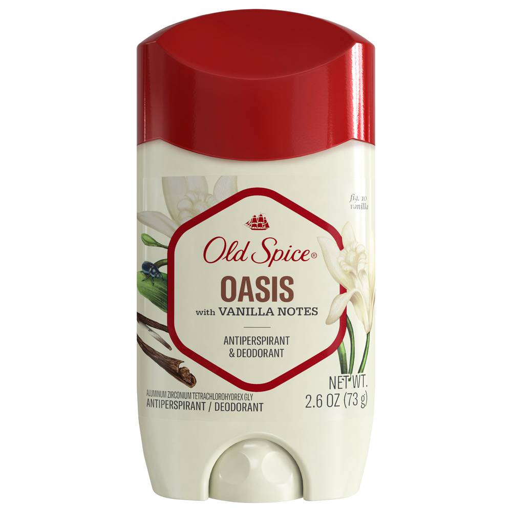 Old Spice Oasis Vanilla Notes Anti-Perspirant Deodorant (2.6 oz)