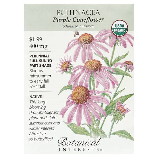 Botanical Interests Echinacea Purple Coneflower Seeds