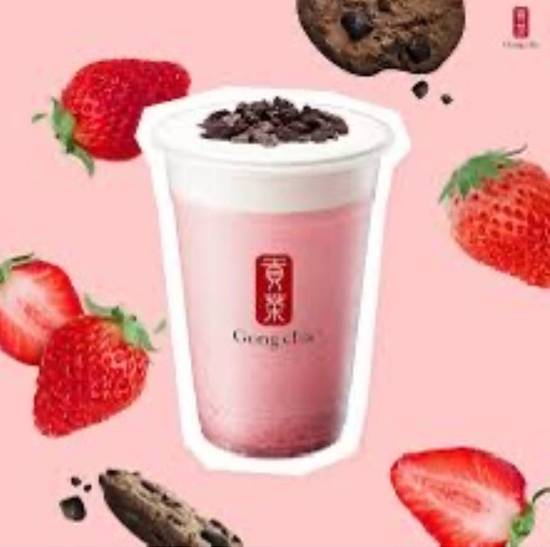 STRAWBERRY COOKIES MILK TEA