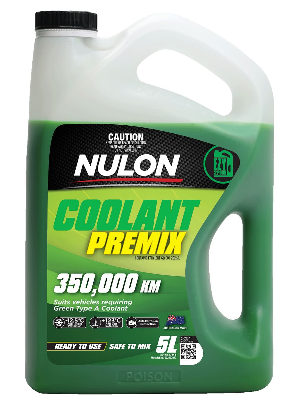 Nulon 5L Green Coolant Premix
