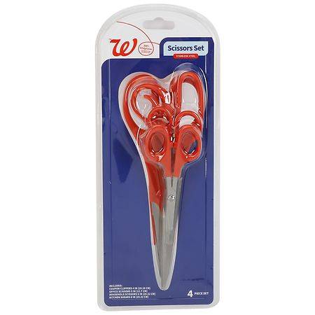 Complete Home Multi-Purpose Scissors Set (4 ct)