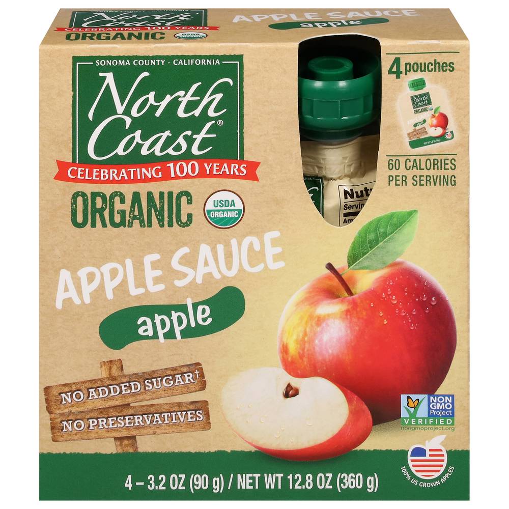 North Coast Organic Apple Sauce (4 ct)