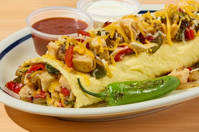 Chicken Fajita Omelette