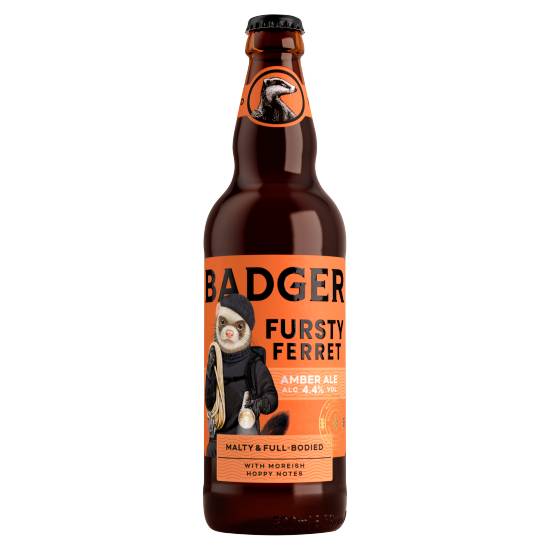 Badger the Fursty Ferret Amber Ale Bottle 500ml