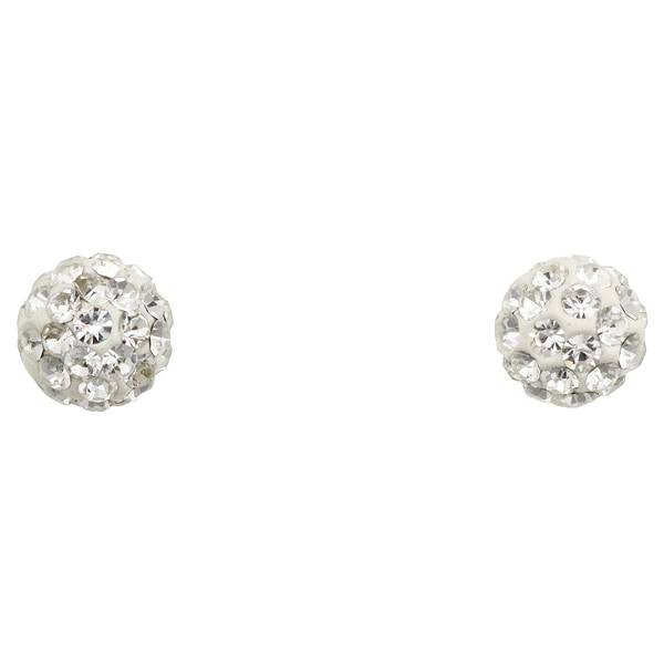 Itsy Bitsy Pave Ball Earring
