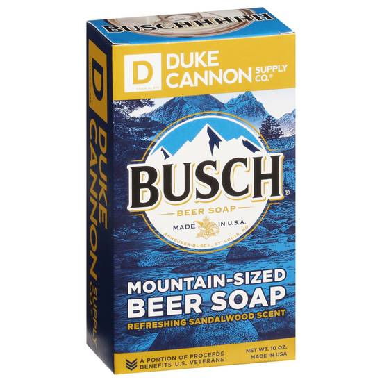 Busch Sandalwood Mountain-Sized Beer Soap