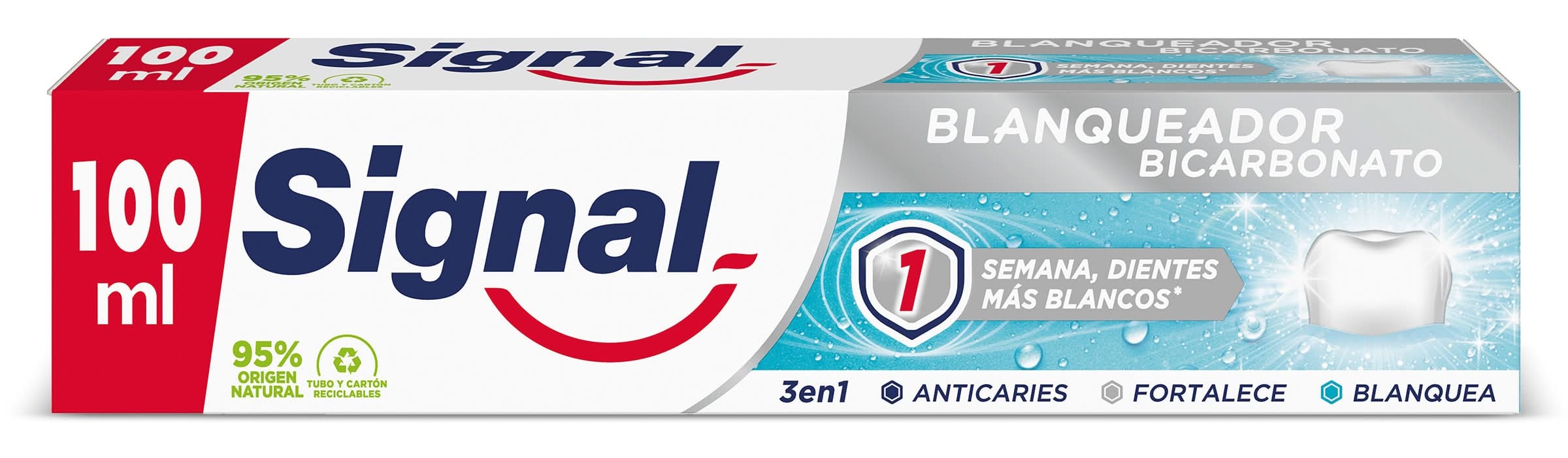 Pasta De Dientes Blanqueadora Bicarbonato Signal Tubo 100 Ml