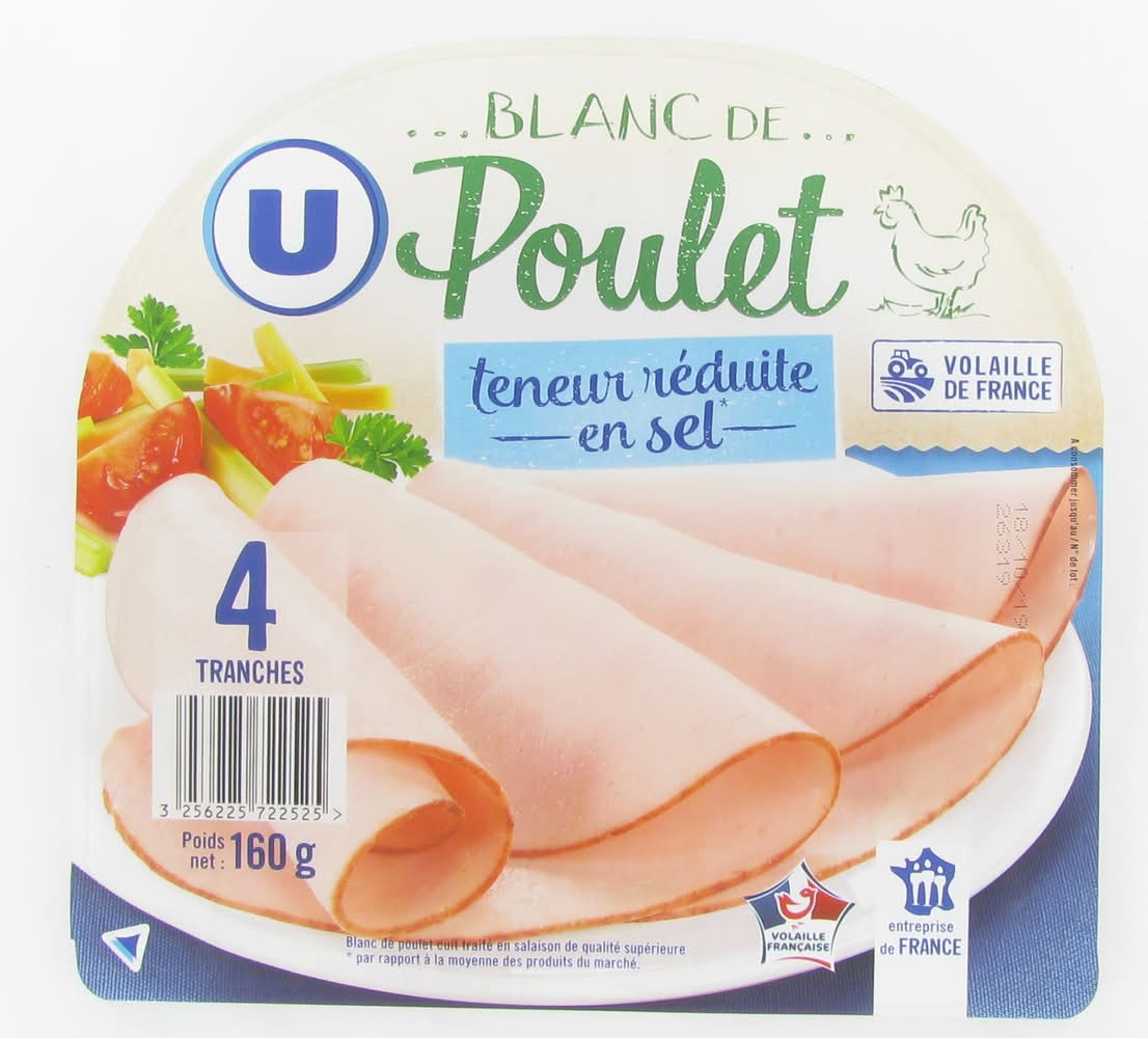 Les Produits U - Blanc de poulet (4)