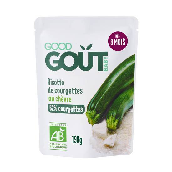 Good Goût - Risotto de courgettes au chèvre bio pour bébé