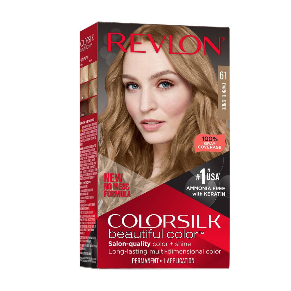 Revlon Colorsilk Beautiful Color Permanent Hair Color, 061 Dark Blonde