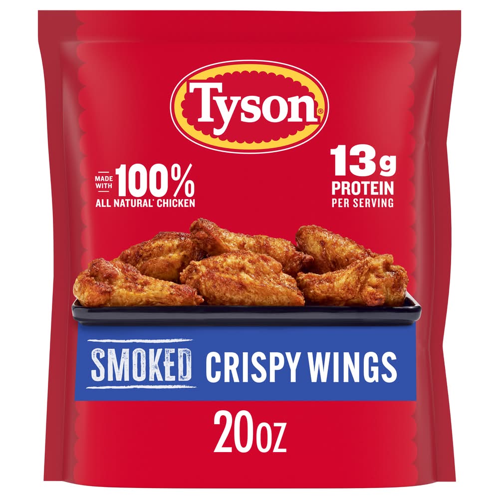 Tyson Fully Cooked Crispy Chicken Wings, Smoked (20 oz)